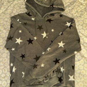 No Boundaries Charcoal Star Hoodie